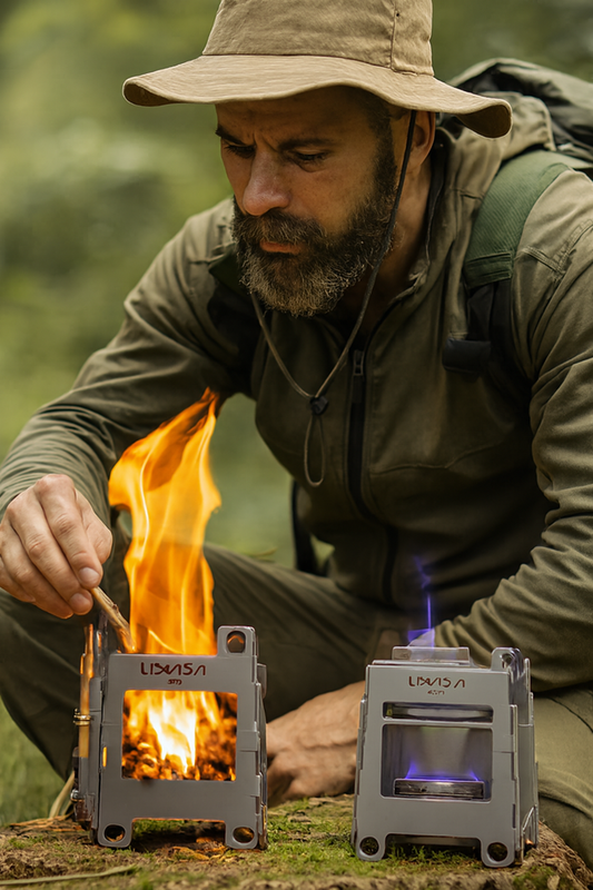 Réchaud portatif/mini poêle à bois